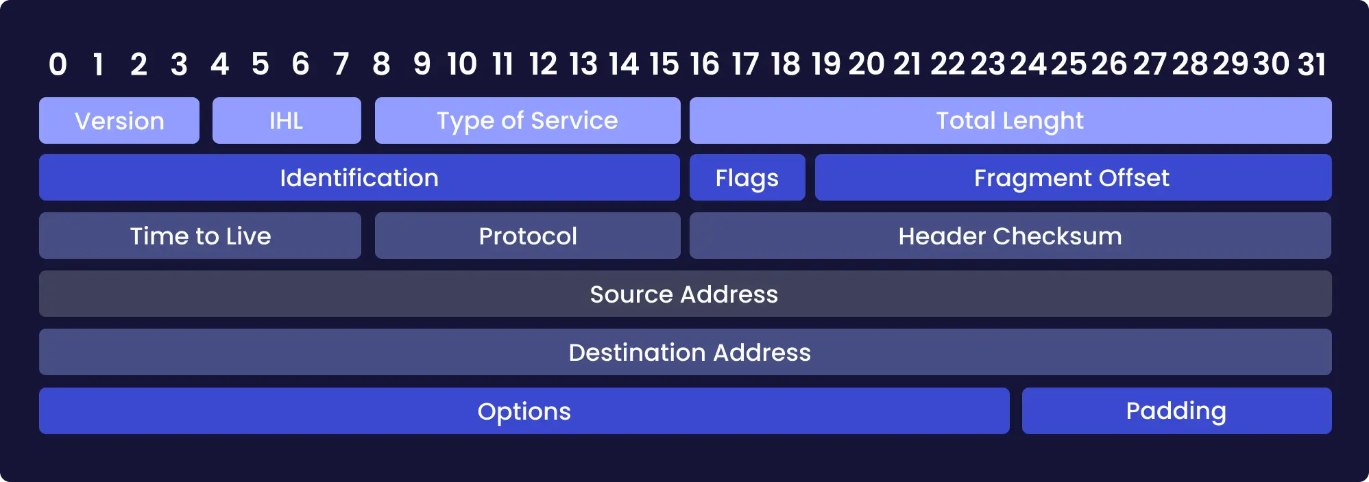 Schema du header IPv4